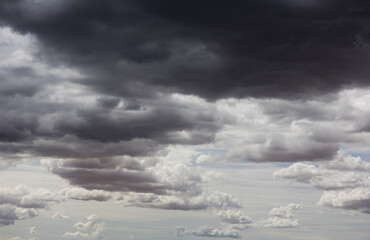 Rain clouds in rainy season
