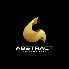 Vector Logo Illustration Abstract Gradient Colorful Style.