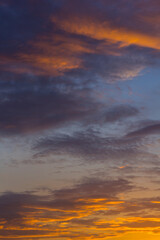 Fototapeta na wymiar Colorful of sunset, natural background