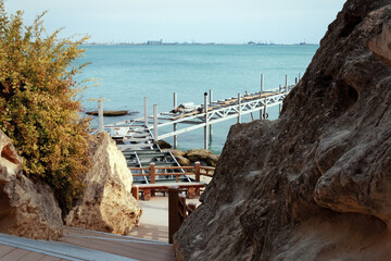 Rock trail in Aktau.