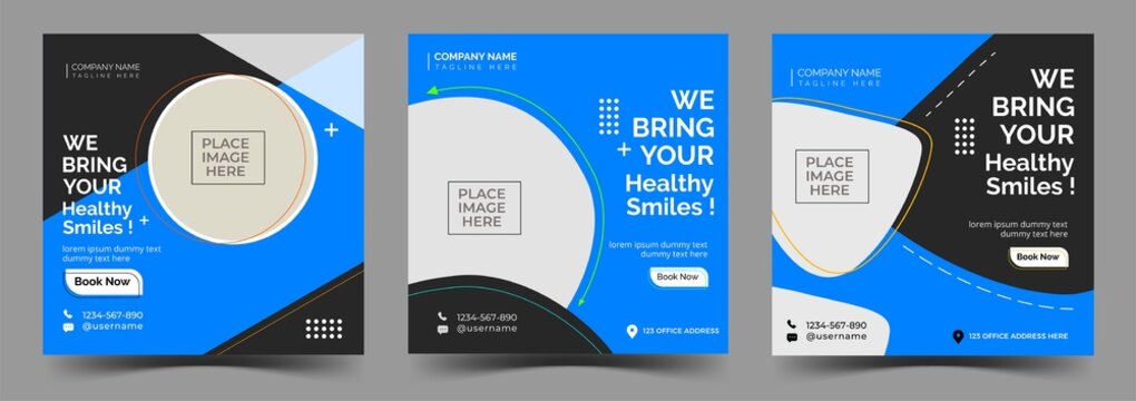 healthcare Social media post banner design templete