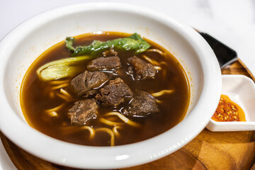 Popular Taiwanese Noodle Spicy Beef Noodles