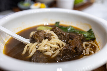 Popular Taiwanese Noodle Spicy Beef Noodles