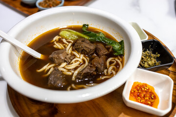 Popular Taiwanese Noodle Spicy Beef Noodles