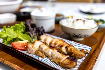 Popular Taiwanese food Streamed Pork with Rice