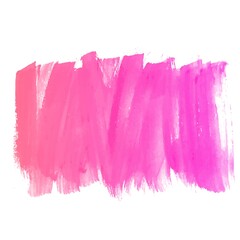 Hand draw pink brush stroke watercolor design