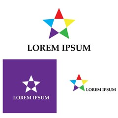 Star icon Template vector illustration design