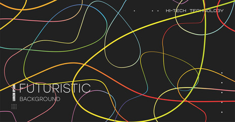 Abstract simple background. Abstract background with gradient dynamic lines.