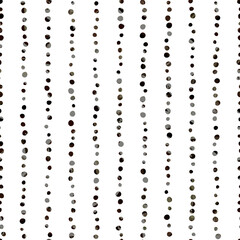 Japanese style seamless pattern illustration with a series of hand drawn dots (background, vector)