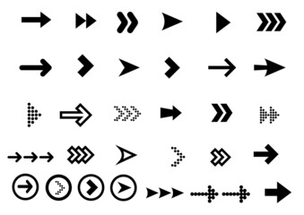 やじるし イラスト ベクター セット