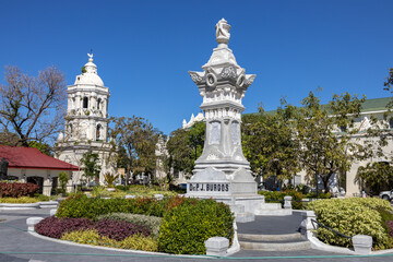 Fototapeta na wymiar landscape Plaza Burgos in Vigan city, Ilocos Sur