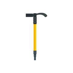Industrial climber axe icon flat isolated vector