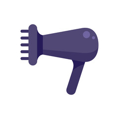Hair dryer icon flat isolated vector