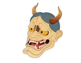 hannya mask irezumi tattoo design 건대타투 문신도안 한야 dented