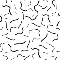 Seamless pattern with sketch squiggle
