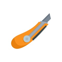 Cutter equipment icon flat isolated vector