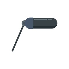 Video microphone icon flat isolated vector