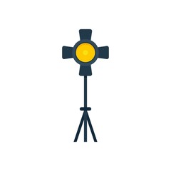 Cinema light icon flat isolated vector