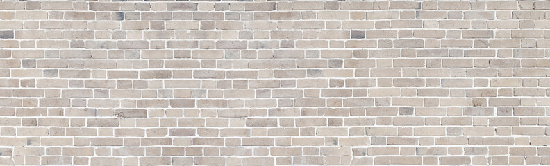 Brick wall of beige stone panorama background