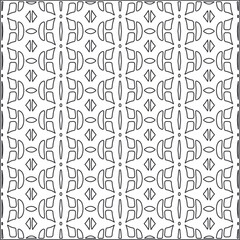  Vector ethnic pattern with symmetrical elements . Repeating geometric tiles from striped elements.Monochrome texture.Black and white pattern for wallpapers and backgrounds.