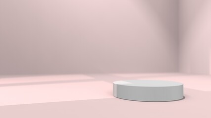 Product background using 3D rendering and geometry. background for products mockup.