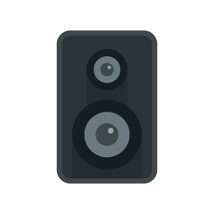 Acoustic speaker icon flat isolated vector