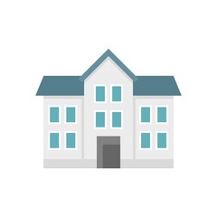 Realtor house icon flat isolated vector