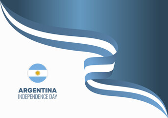 Argentina Independence day background banner poster for national celebration on July 9 th.