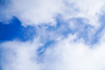 blue sky and clouds at the top and bottom