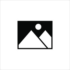 picture icon. One of set web icons on white background