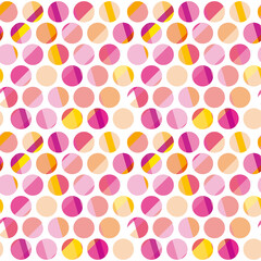 modern polka dot seamless pattern, concept surface design for background, fabric, wallpaper. geometry dots repeatable motif fun vector illustration on whute background