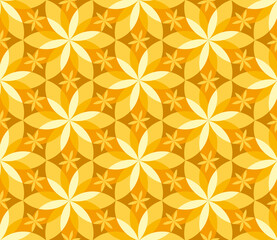 geometric vanilla flower seamless pattern.
