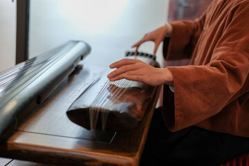 Chinese traditional musical instrument, guqin