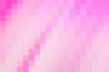 White and pink squared mosaic gradation