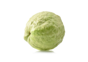 Guava fruit isolated on white background.