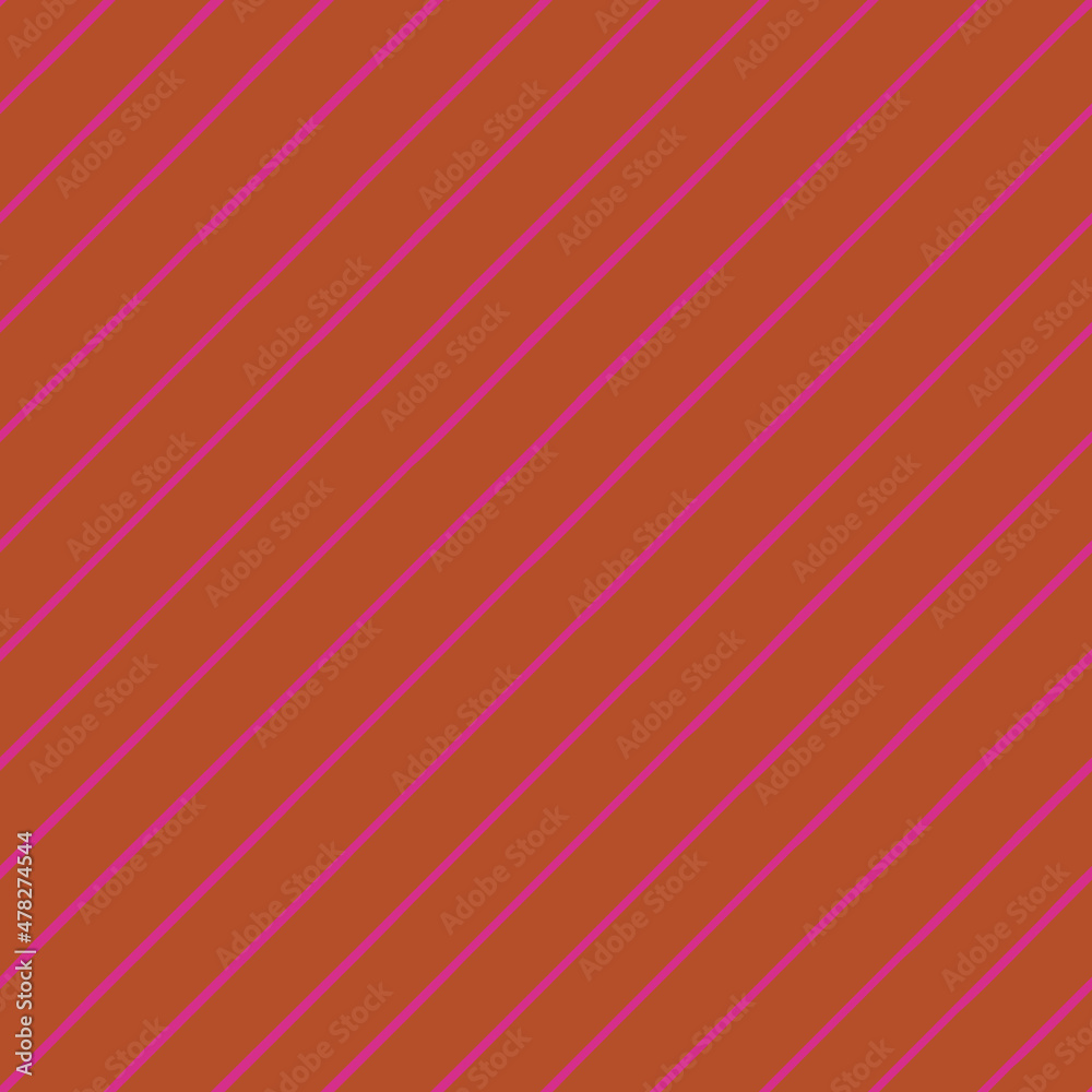 Poster diagonal stripes on orange background seamless repeat pattern print