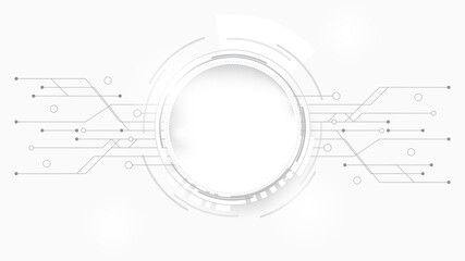 Abstract technology background, illustration, innovation background hi-tech communication concept, white background. digital science and technology
