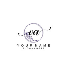 OA initial Luxury logo design collection