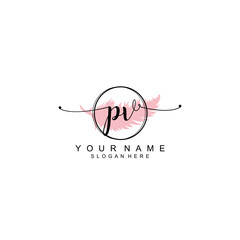 PV initial Luxury logo design collection