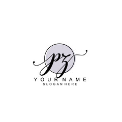 PZ initial Luxury logo design collection