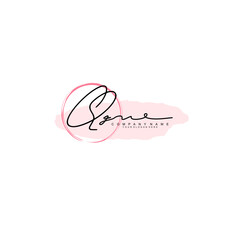 QZ initial Signature logo template vector