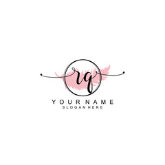 RQ initial Luxury logo design collection