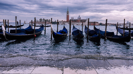 Gondolas in Venice