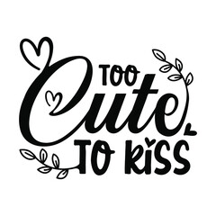 Valentines day typography. Romantic lettering hand-drawn style unique typography design element for greeting cards, T-shirts, mugs, decoration, prints, and posters design.