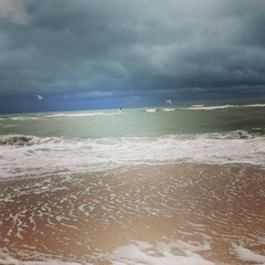 storm on the beach
