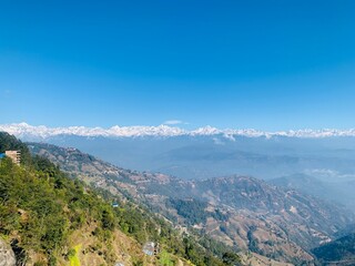 Naklejka premium view from the top of mountain