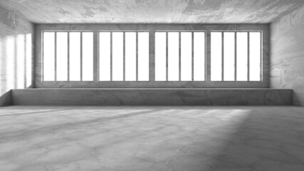 Abstract architecture interior background. Empty concrete room