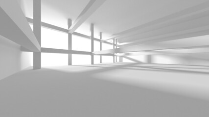 White Modern Background. Abstract Building Concept