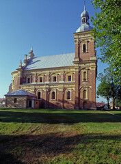 Fototapeta na wymiar Church of St. Catherine and Saint. Florian in Golab, Lubelskie Region - June, 2011, Poland