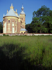 Church of St. Catherine and Saint. Florian in Golab, Lubelskie Region - June, 2011, Poland - obrazy, fototapety, plakaty
